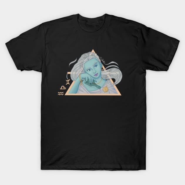 Air Genasi T-Shirt by NeuroticallyChris